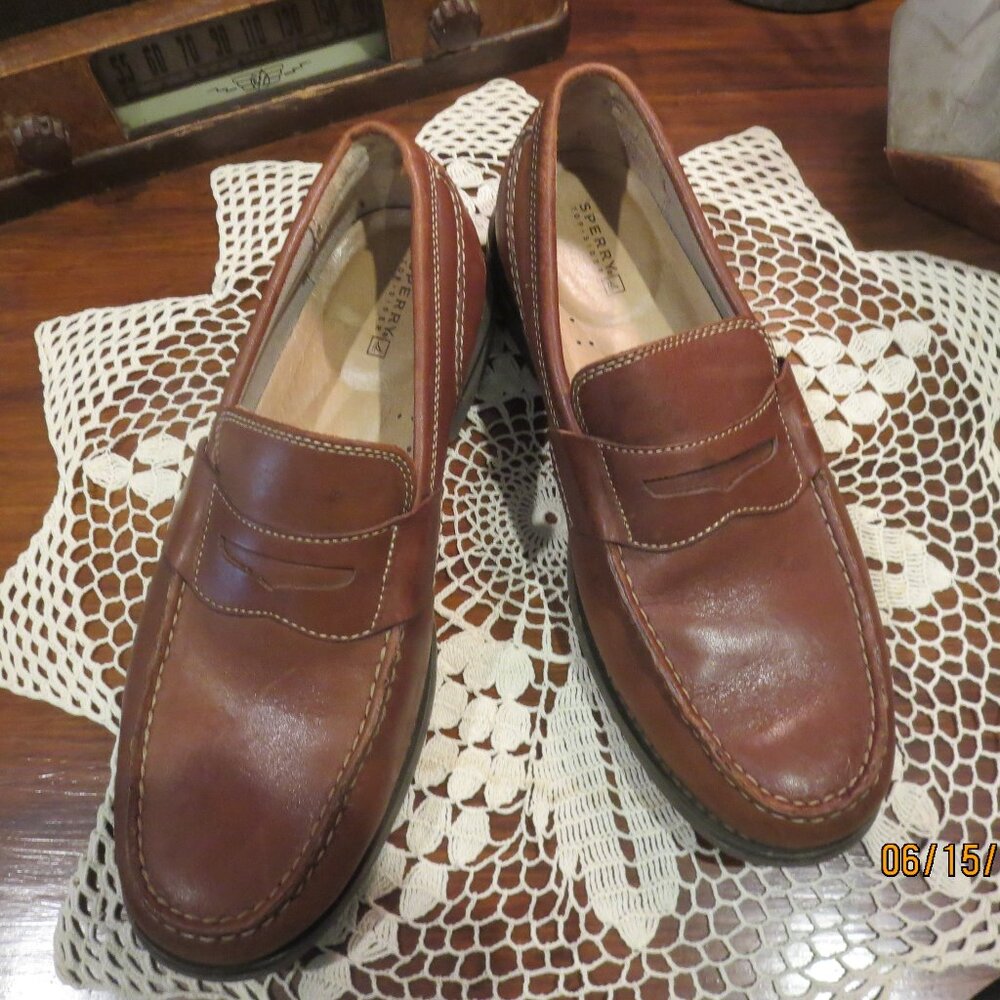 Men's SPERRY Top Sider Dress Penny Loafers (0814574) Sz 9 1/2
